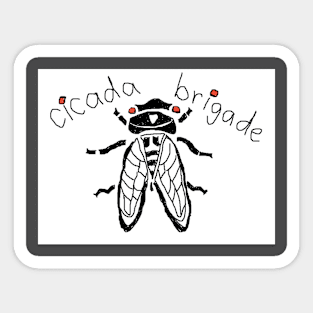 Cicada Brigade Sticker